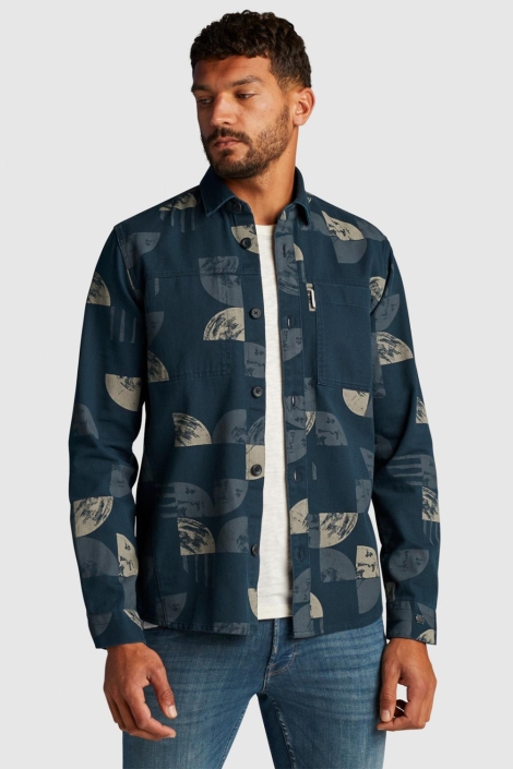 Cast Iron long sleeve shirt a/o printed slub